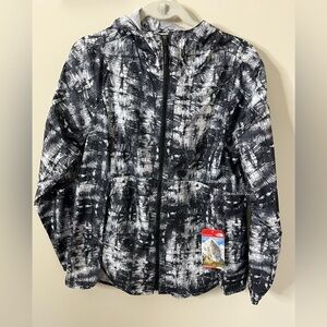 North Face Flyweight Jacket Black White Size Large New with Tags